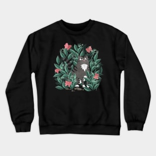 Butterfly Garden (Tabby Cat Version) Crewneck Sweatshirt